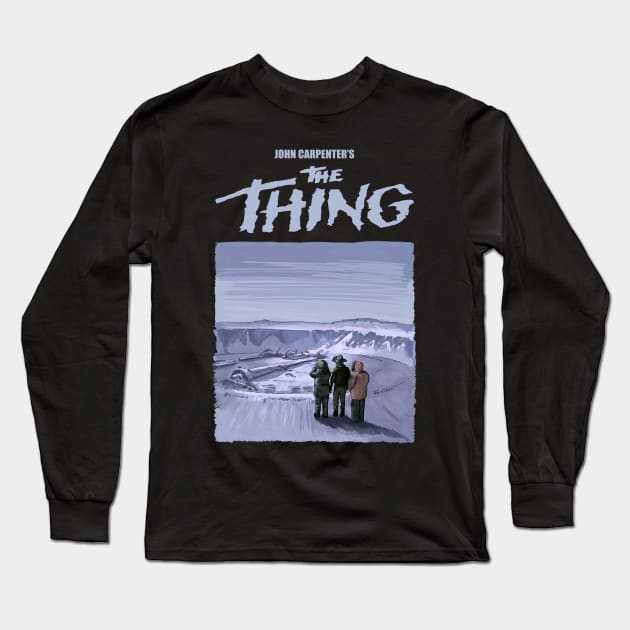 The Thing movie illustration Long Sleeve T-Shirt by burrotees